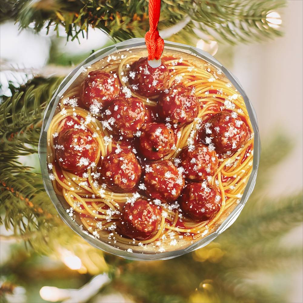 Spaghetti and Meatballs Close up Design 1
