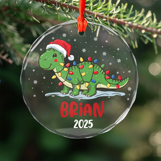 Custom Name Dinosaur Christmas