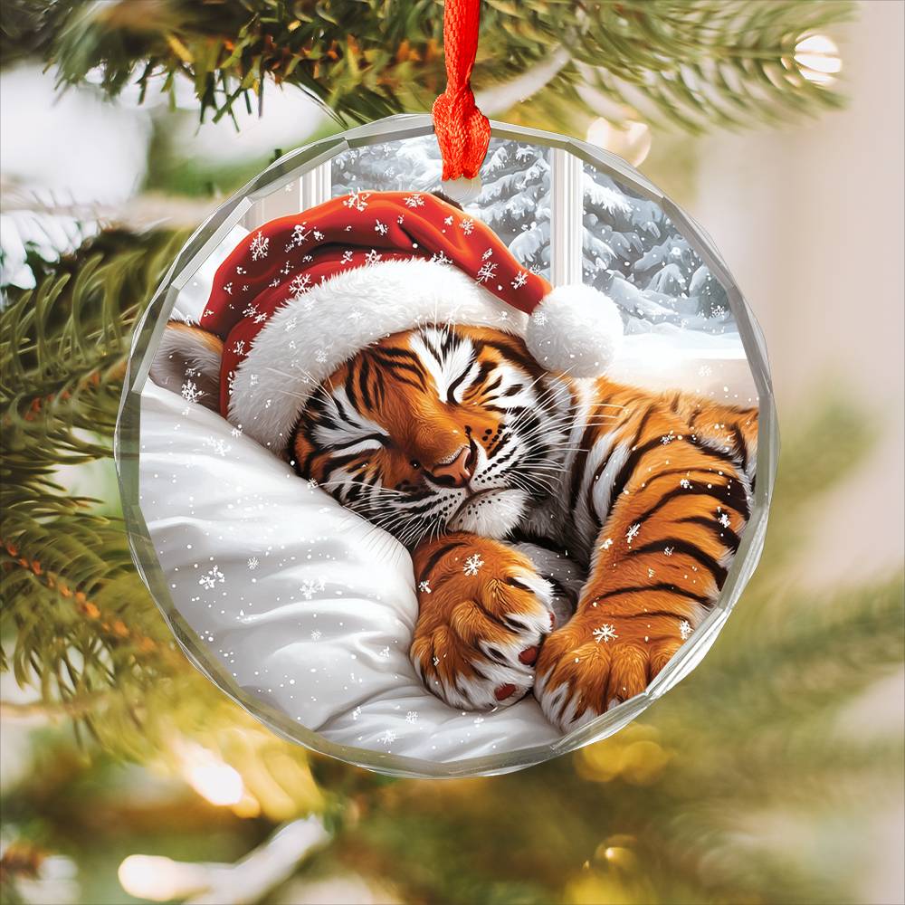 Tiger Sleeping In Bed Design 1