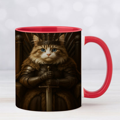 Custom Photo Cat Mug Royal Pet Portrait
