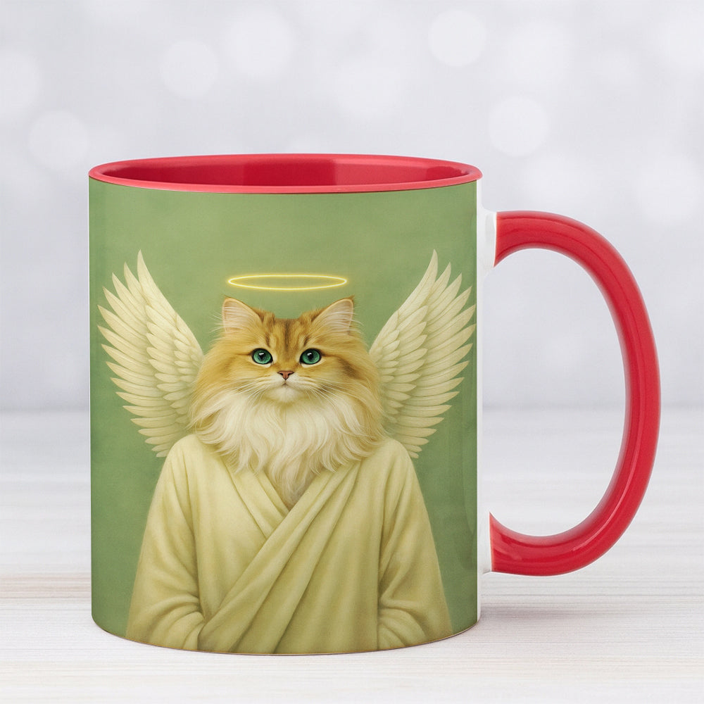 Custom Photo Angel Cat  MugMemorial Gift For Cat Lover