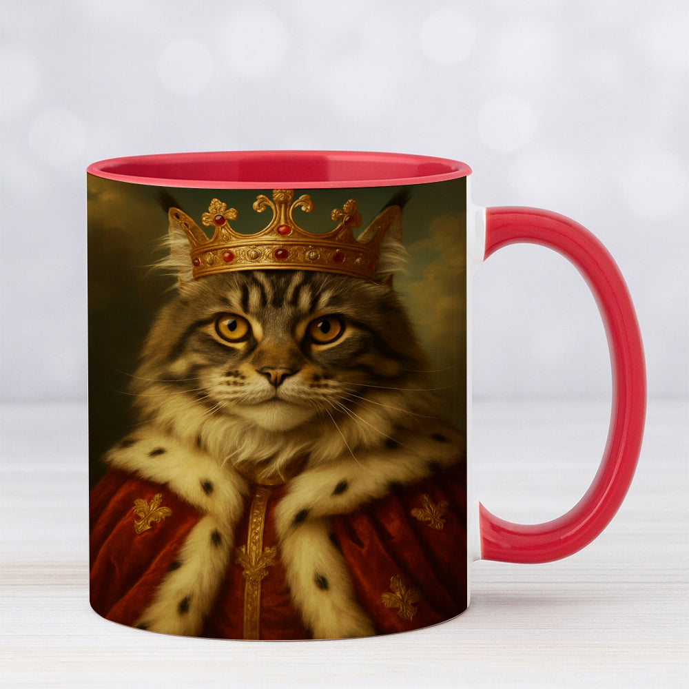 Custom Photo Cat Royal Mug Pet King Portrait