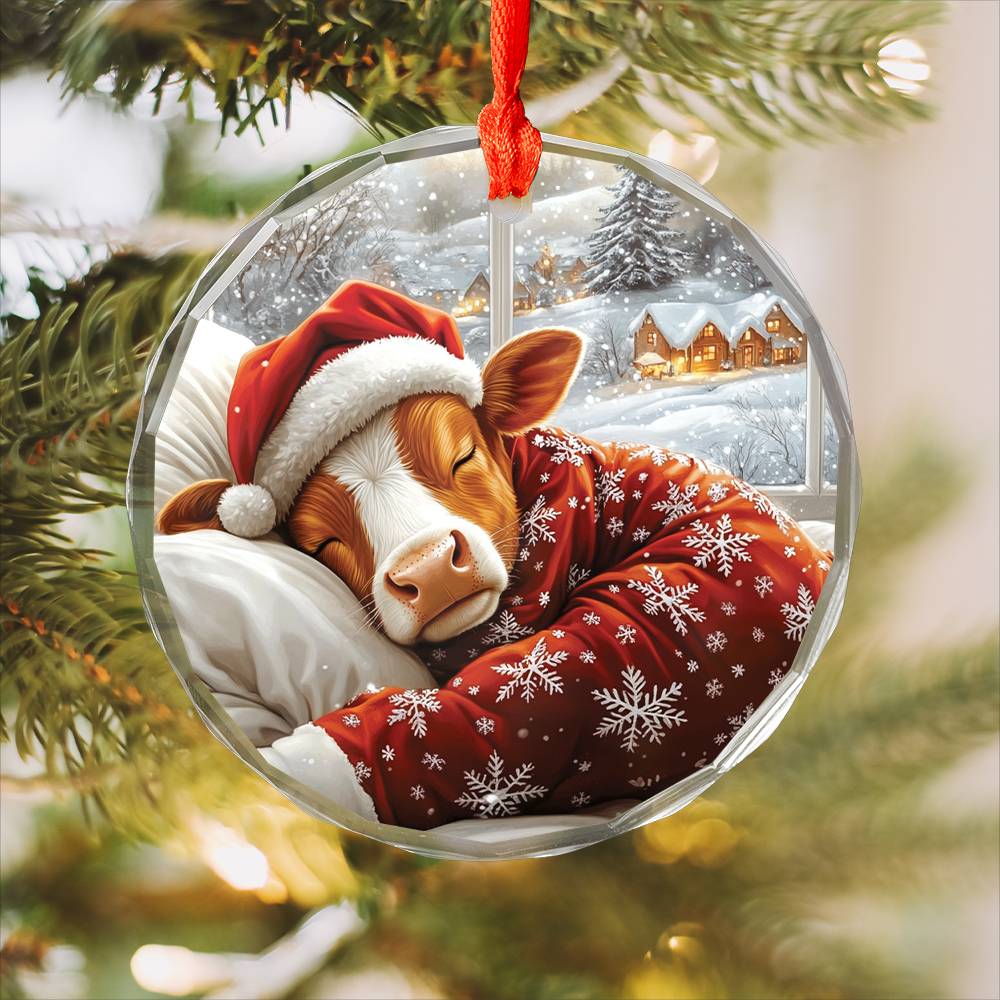 Angus Cow Sleeping In Bed Design 3