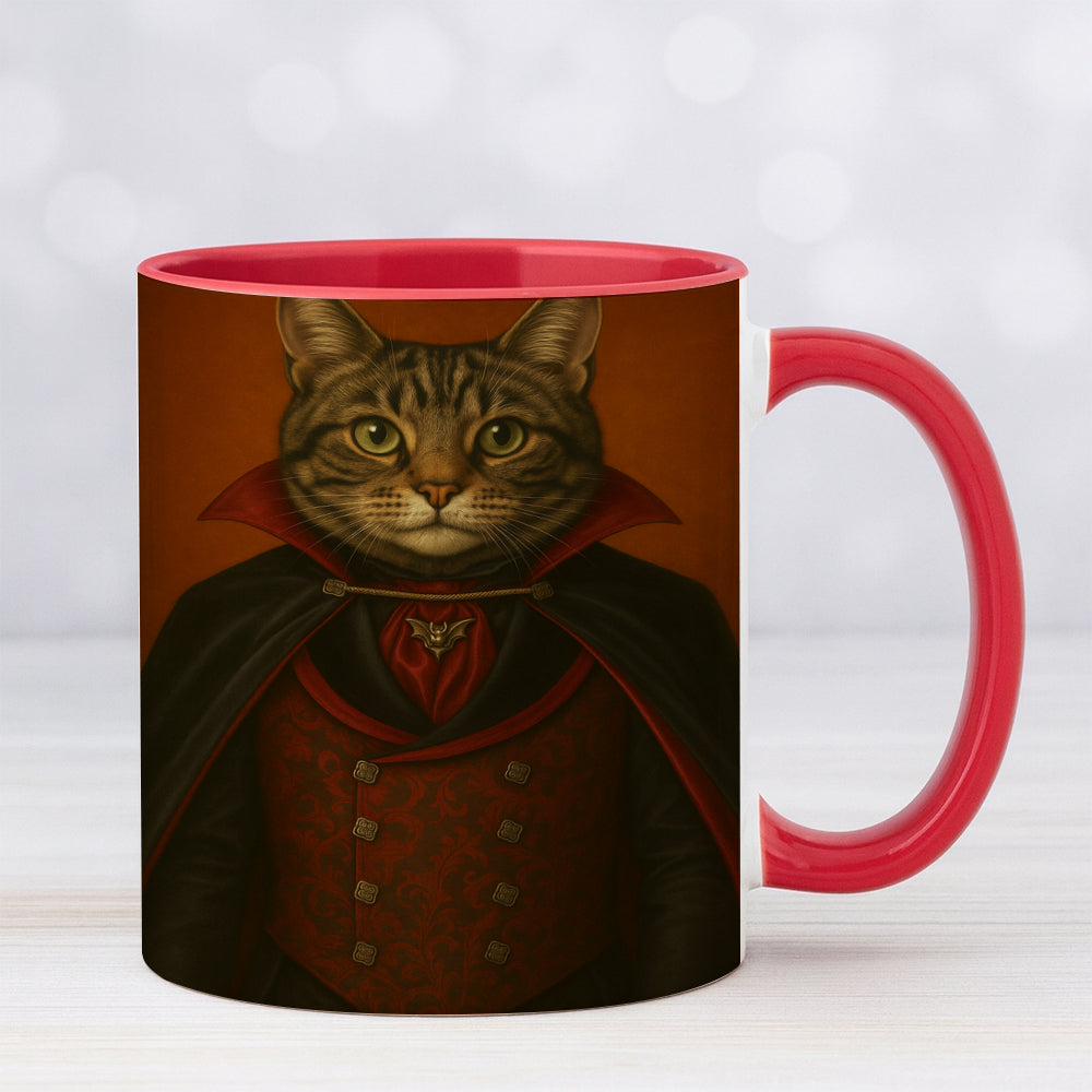 Custom Photo Vampire Cat MugGift For Cat Lovers
