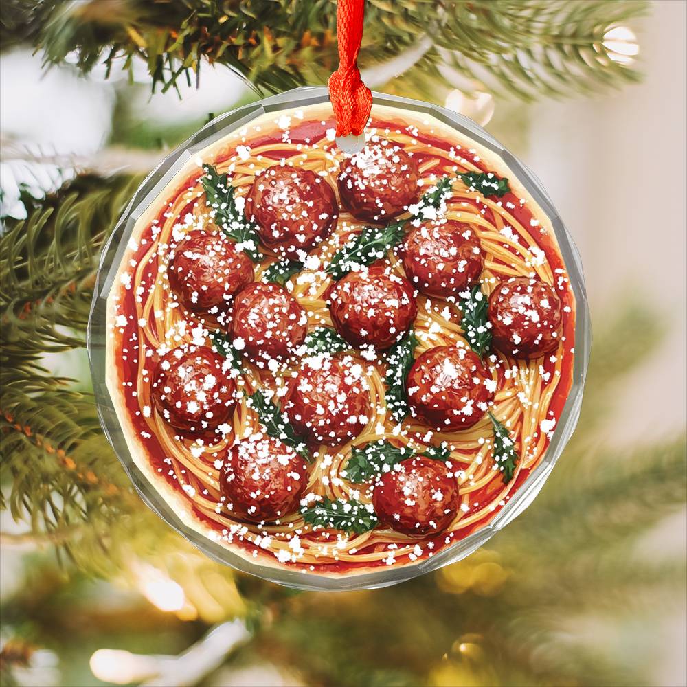 Spaghetti and Meatballs Close up Design 2