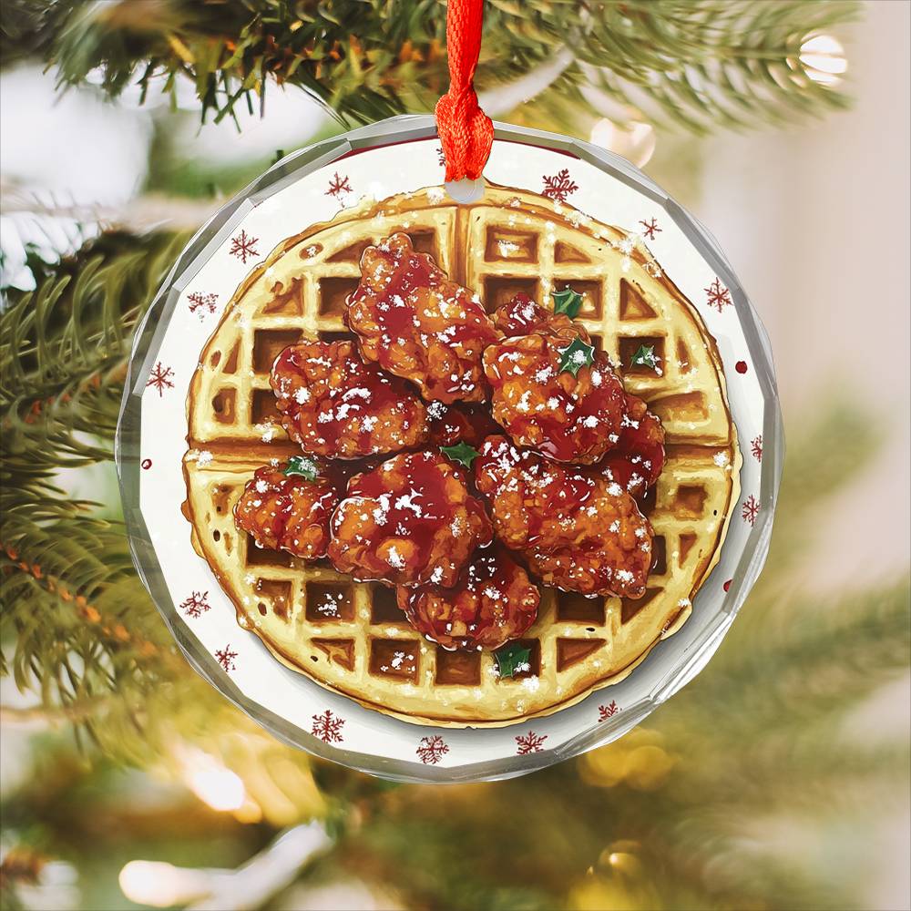 Chicken and Waffles Close up Design 4