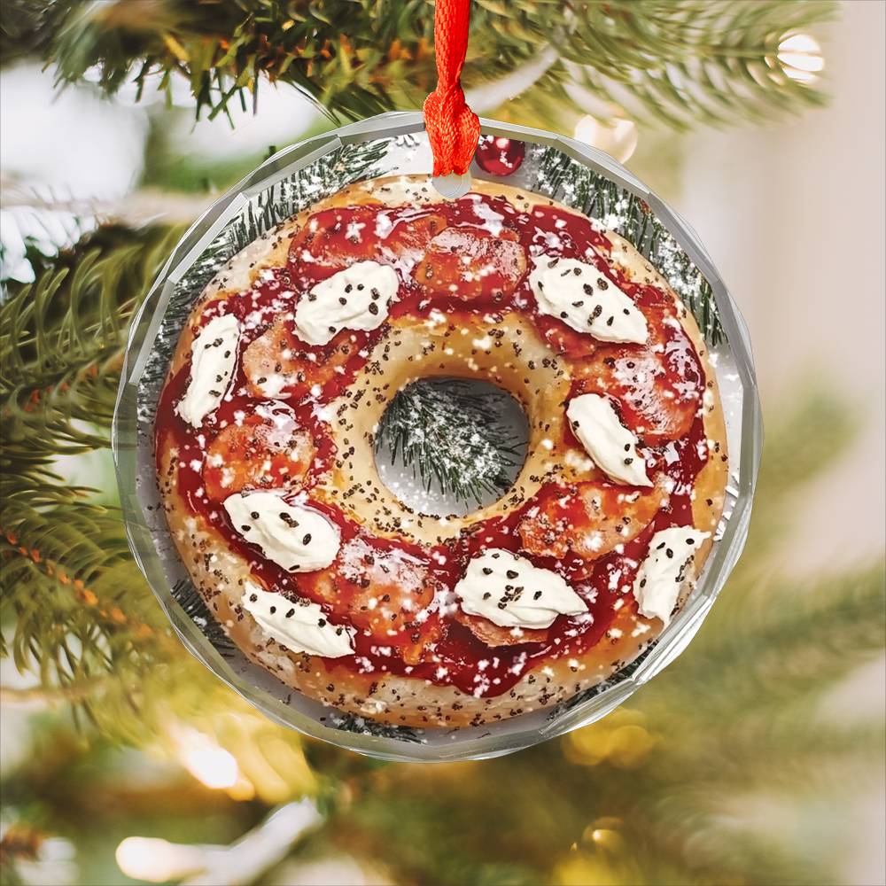 Bagel with Cream Cheese and Lox Close up Design 3