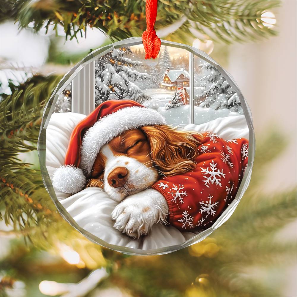 Cocker Spaniel Dog Sleeping In Bed Design 4
