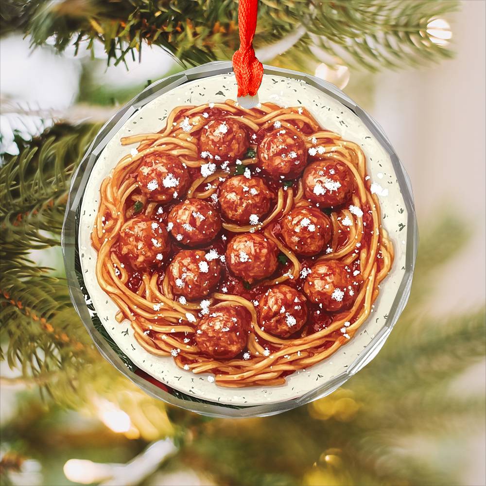 Spaghetti and Meatballs Close up Design 3