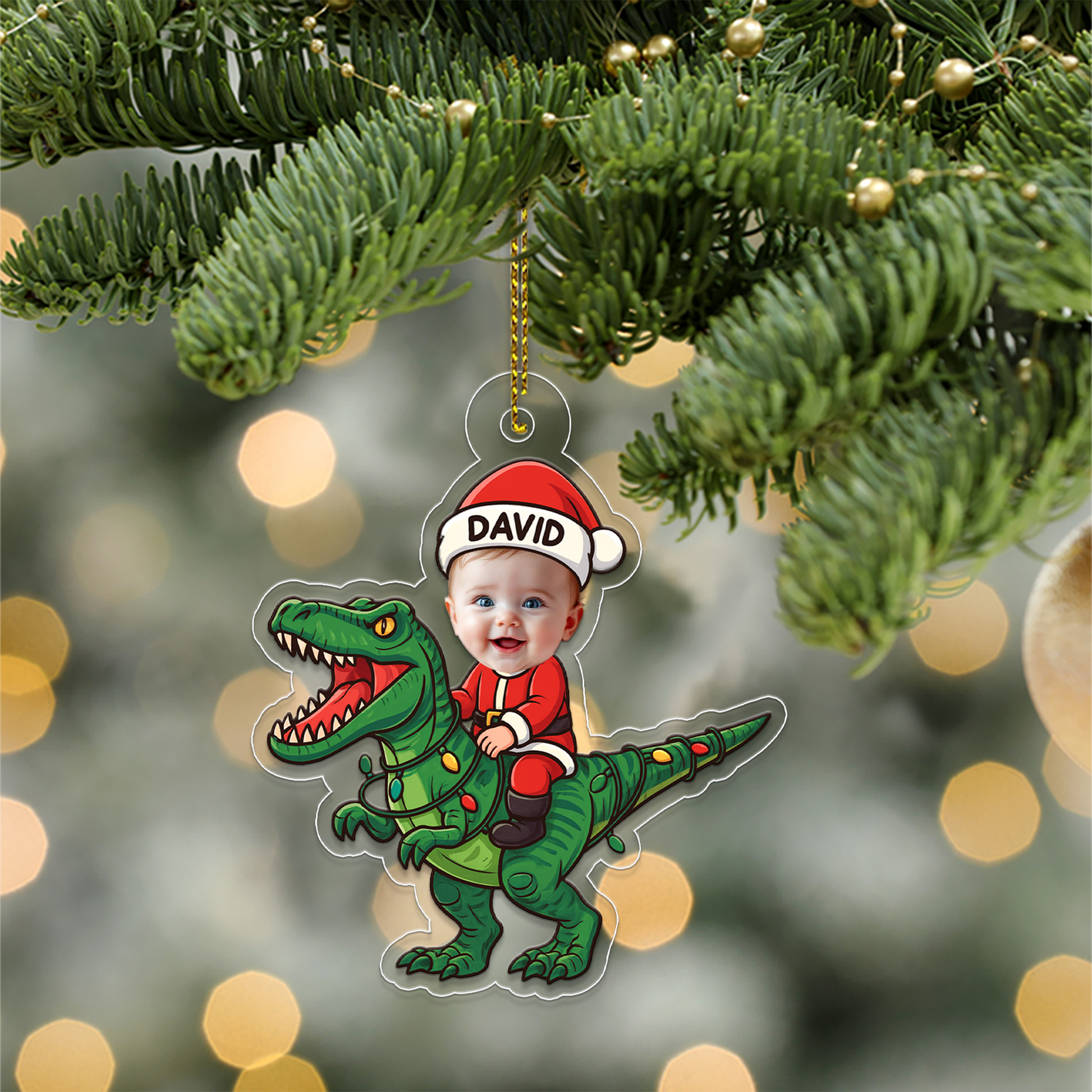 Custom Photo And Name Baby Dinosaur