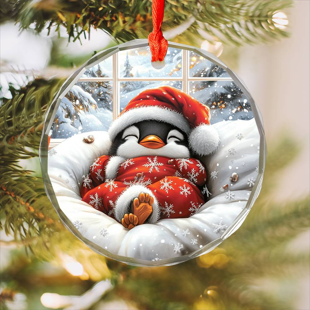 Penguin Sleeping In Bed Design 4