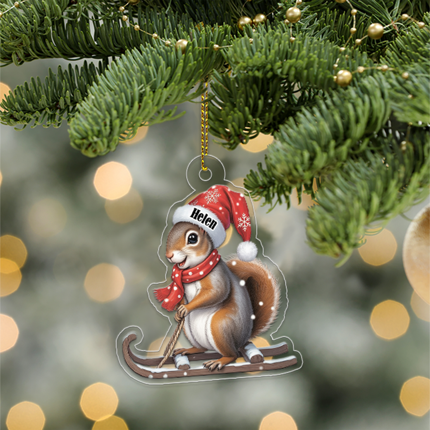 Snowboarding Animal Xmas