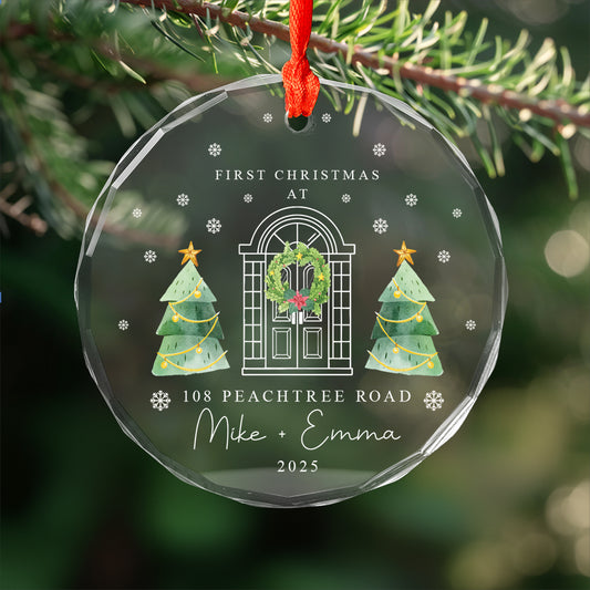 Custom Name Couple First Christmas