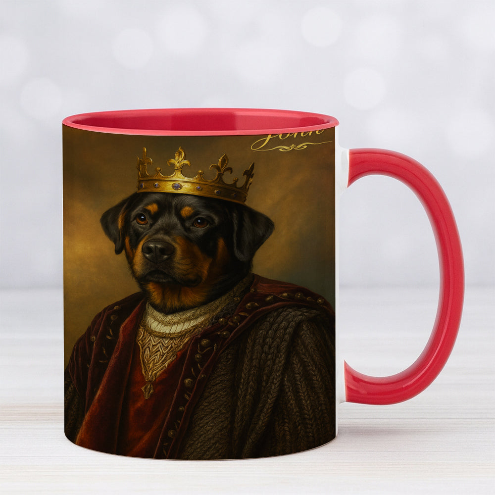 Custom Photo Crown King Dog Mug Gift For Dog Lovers