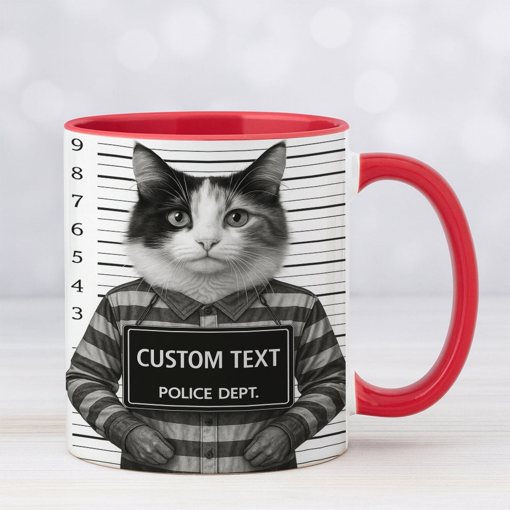 Custom Photo Cat Wanted By Pawlice Mug _ Gifts For Cat Lovers