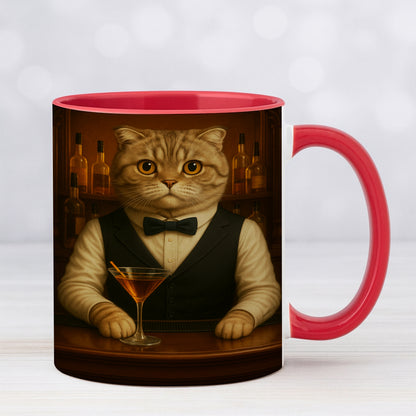Personalized Cat Portrait Bartender Mug
