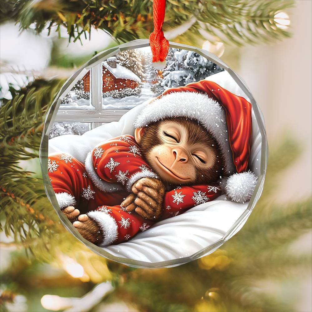 Monkey Sleeping In Bed Design 1