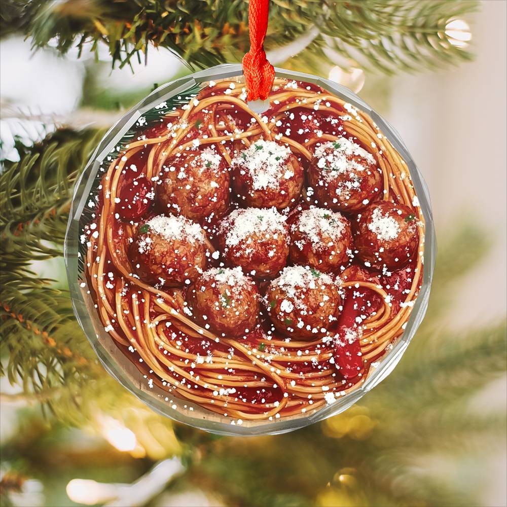 Spaghetti and Meatballs Close up Design 4