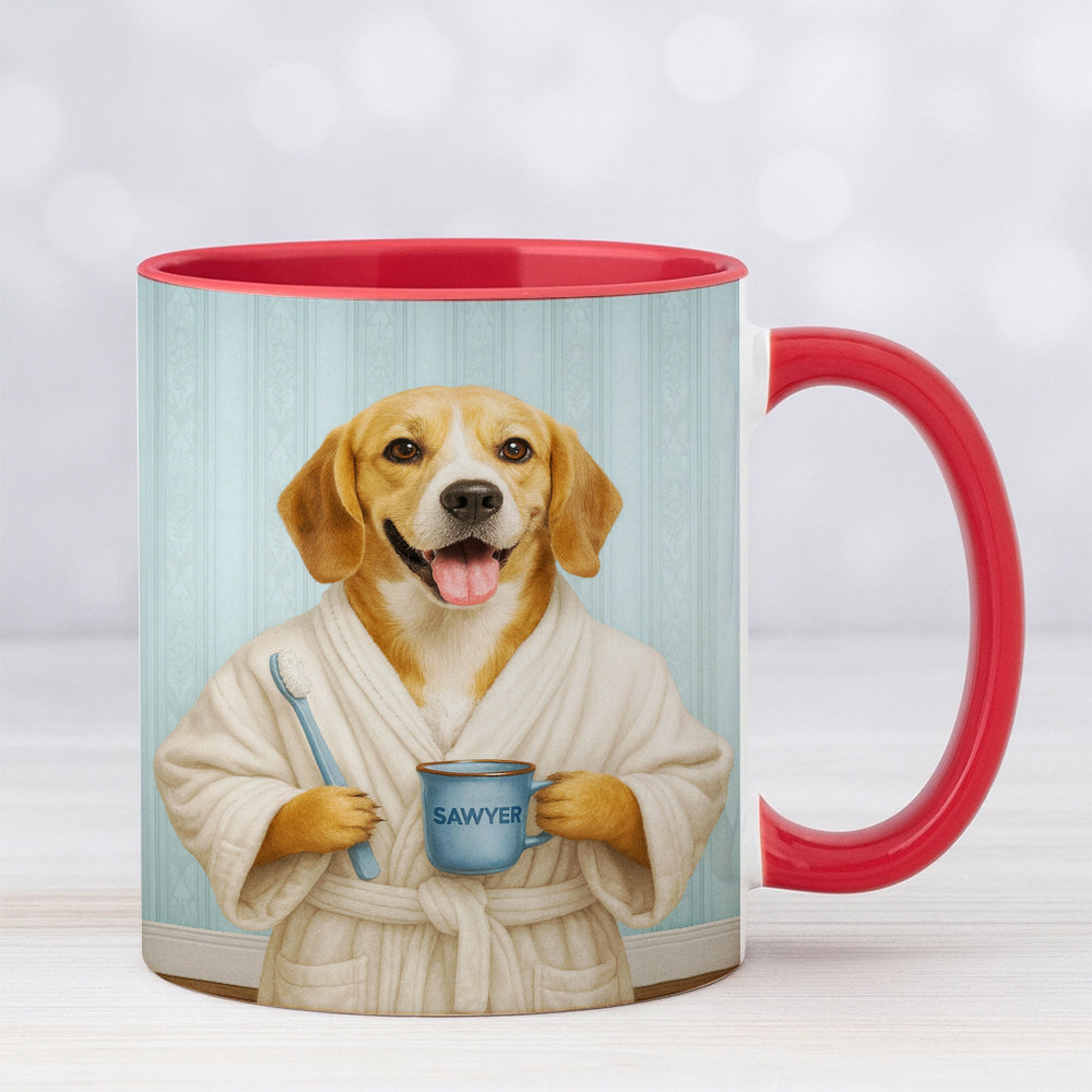 Custom Photo Dog Bathroom Mug Dog Gifts Lovers