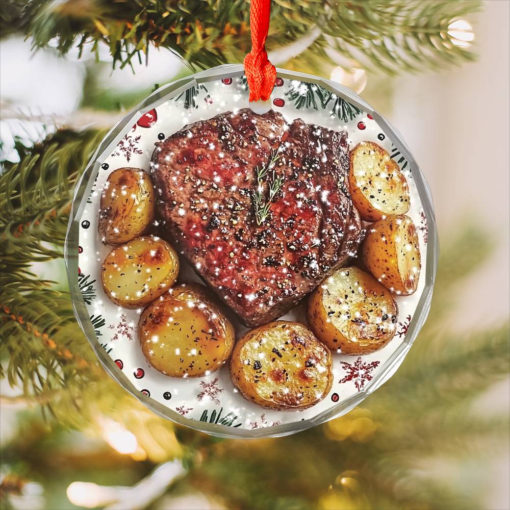 Steak and Potatoes Close up Design 3