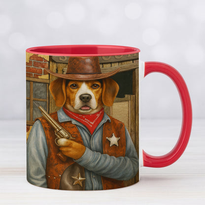 Custom Photo Dog Cowboy Mug