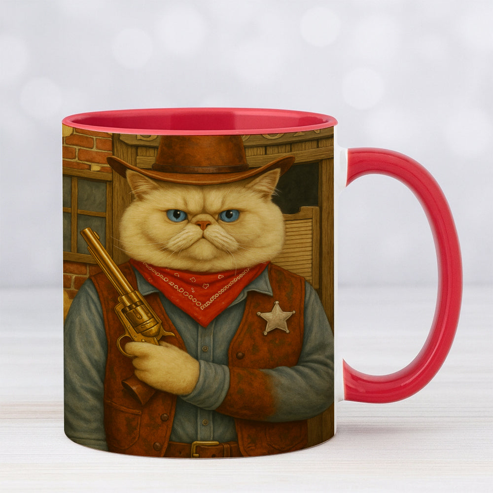 Custom Photo Cat Cowboy Mug