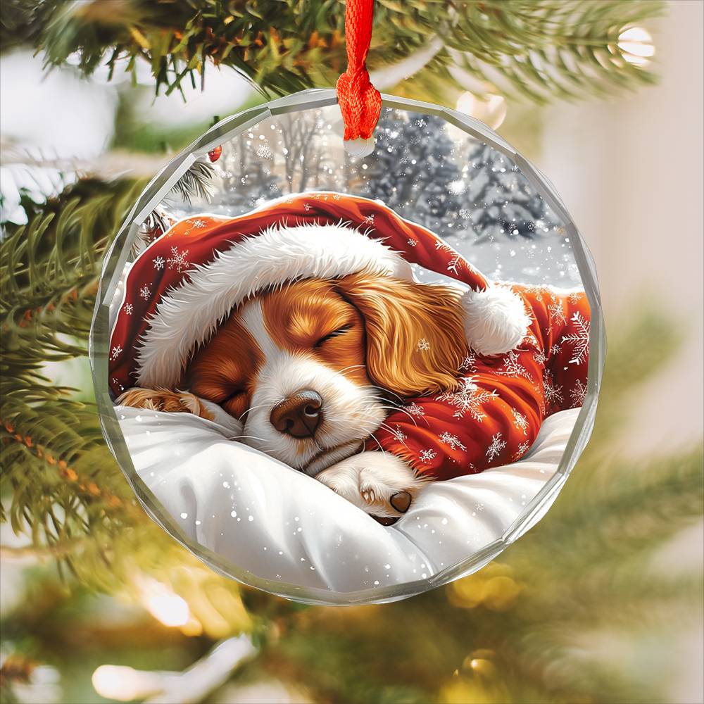 Cocker Spaniel Dog Sleeping In Bed Design 3