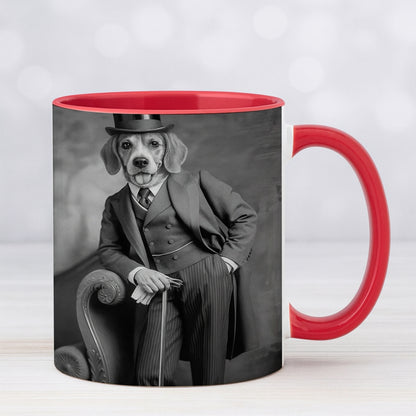 Custom Photo Gentleman Dog  Gift For Dog Lovers