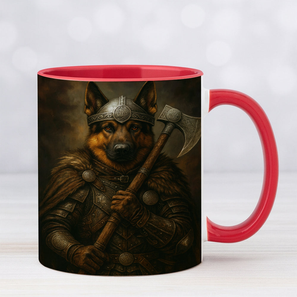 Custom Dog Photo Viking Warrior Mug _ Gift For Dog