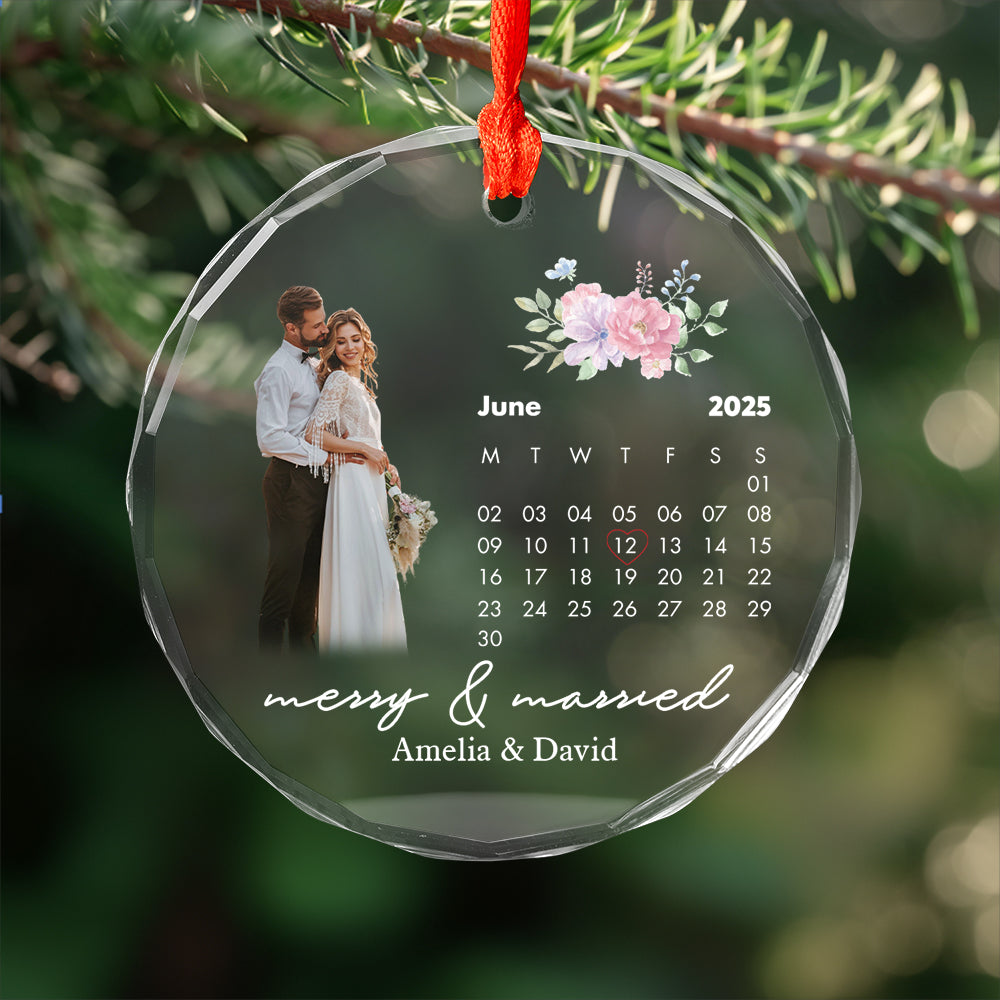 Custom Photo And Date Weding For Groom And Bride