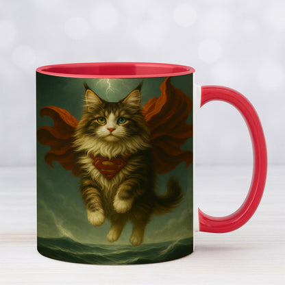 Custom Photo Cat Hero Mug