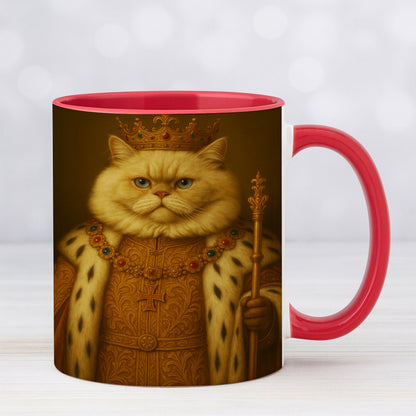 Custom Photo Cat King Royal Mug _ Gift For Cat Lovers