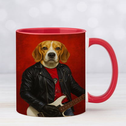 Custom Photo Guitarist Dog Mug Gift For Dog