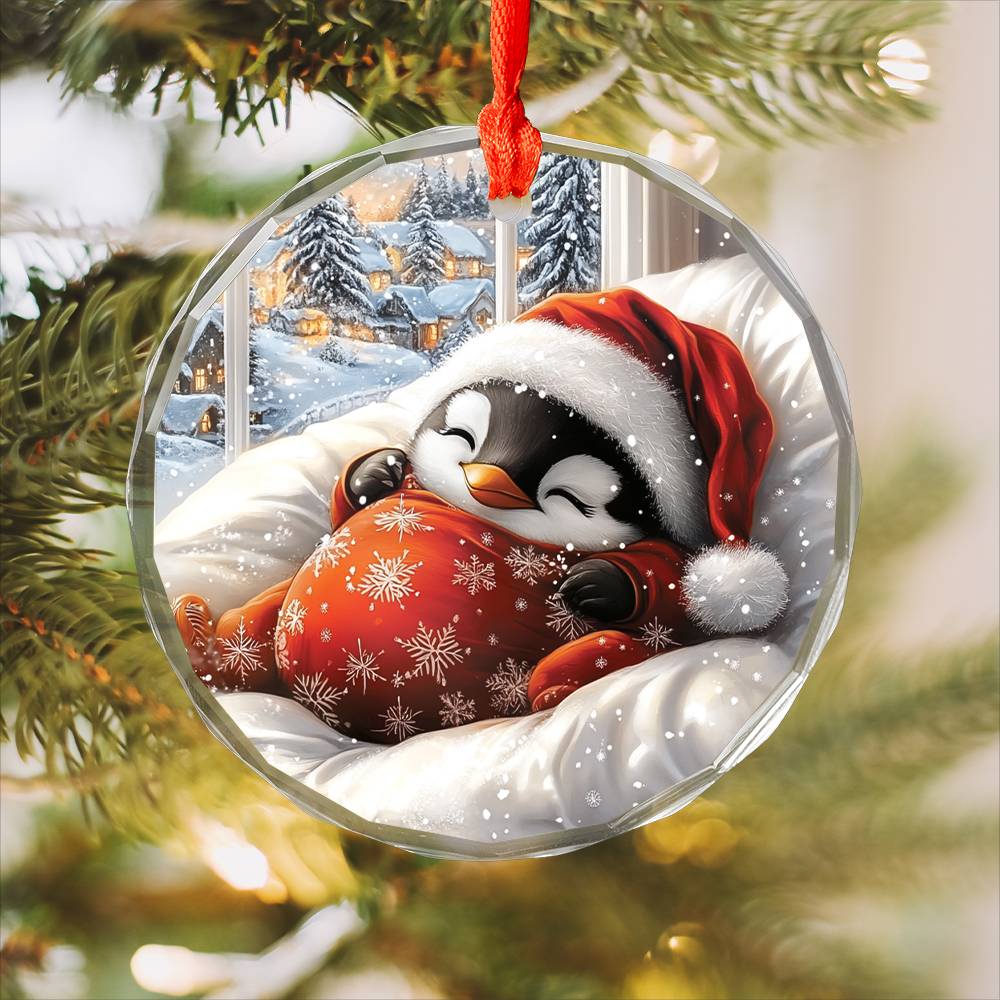 Penguin Sleeping In Bed Design 1