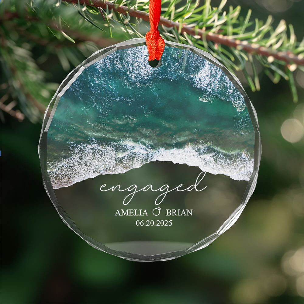 Custom Name Couple Engaged