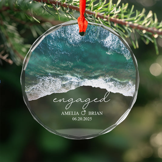Custom Name Couple Engaged