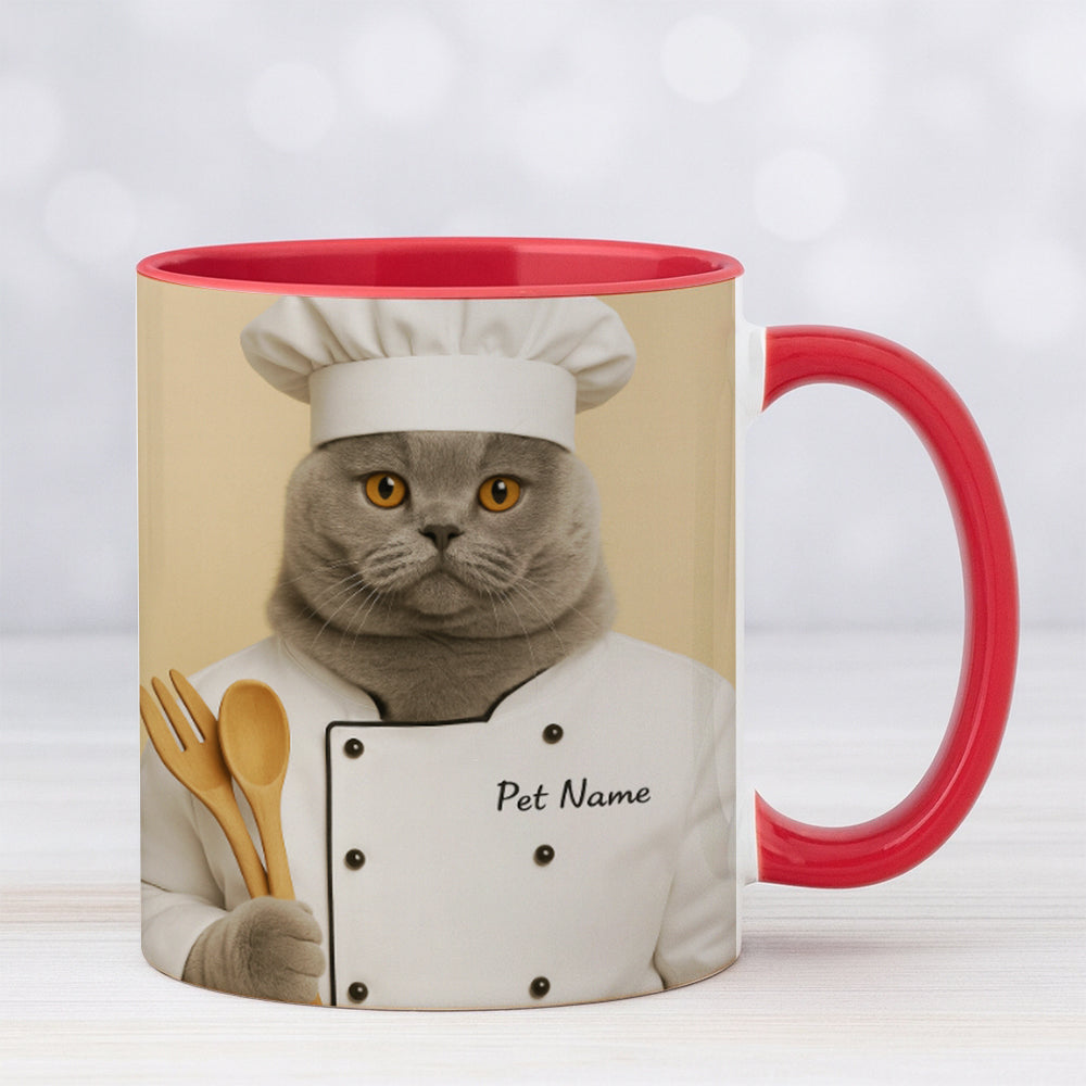 Custom Photo Cat Chef For Cat Lover