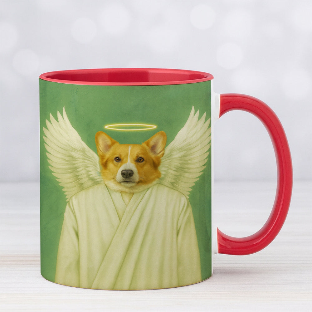 Custom Photo Angel Dog Mug Memorial Gift For Dog