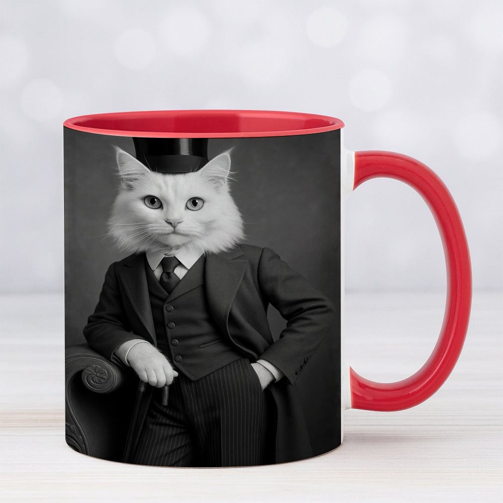 Custom Photo Gentleman Cat Gift For Cat Lovers