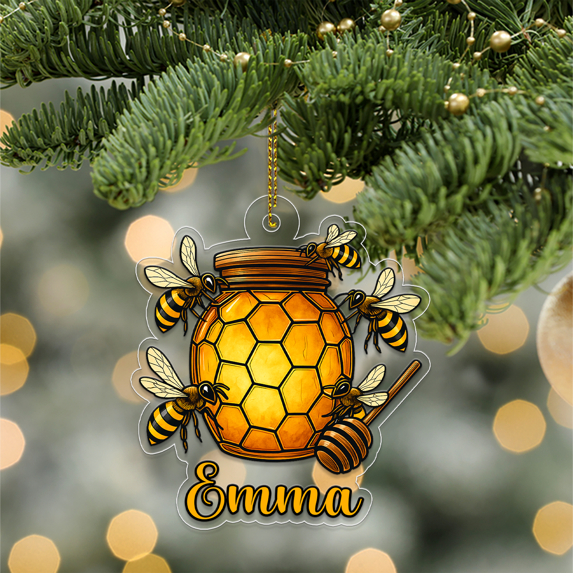 Custom Name Bee And Honey