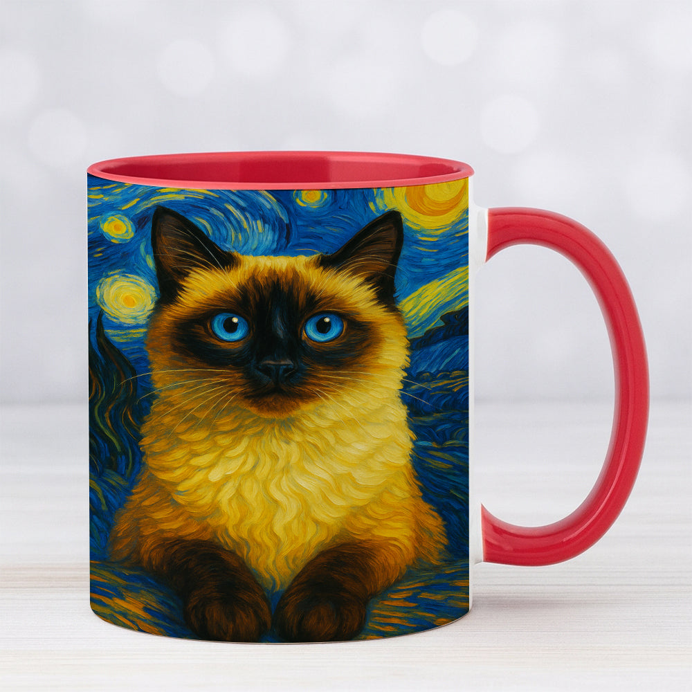 Custom Photo Cat Starry Night Mug Wall Art