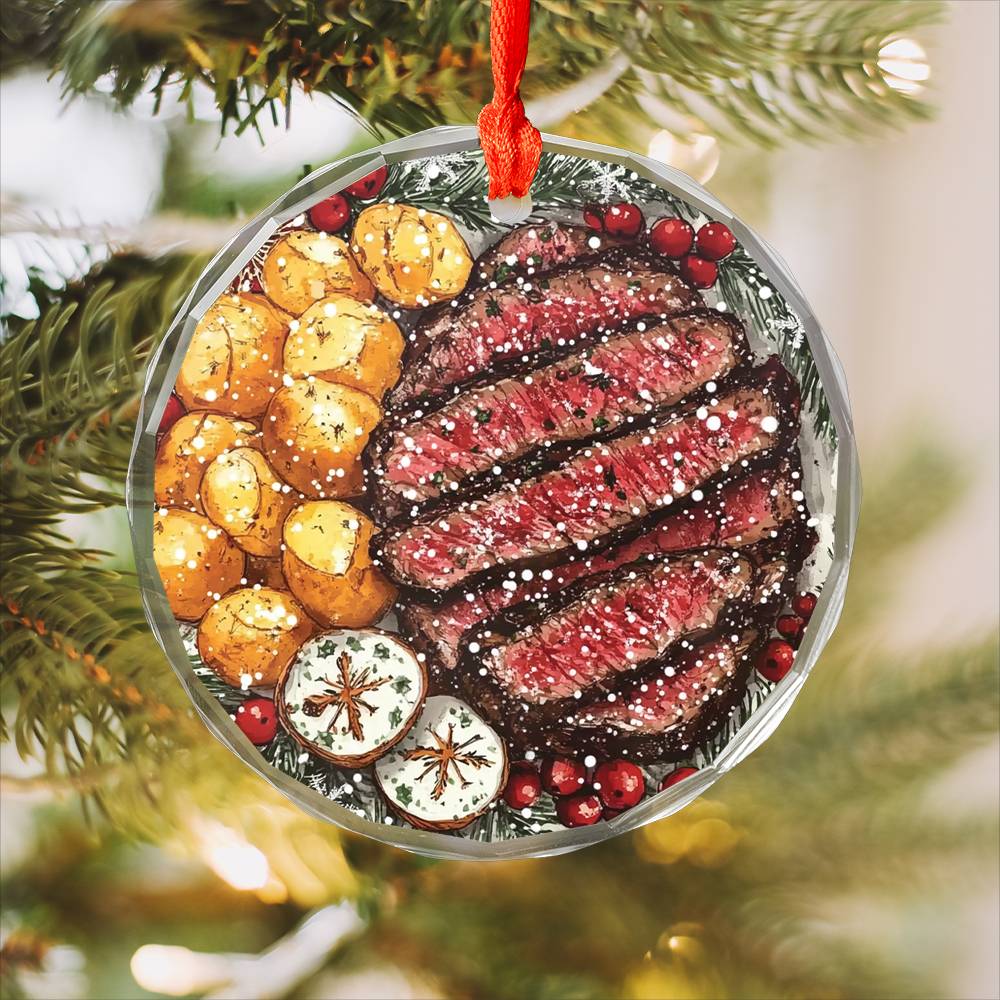 Steak and Potatoes Close up Design 4