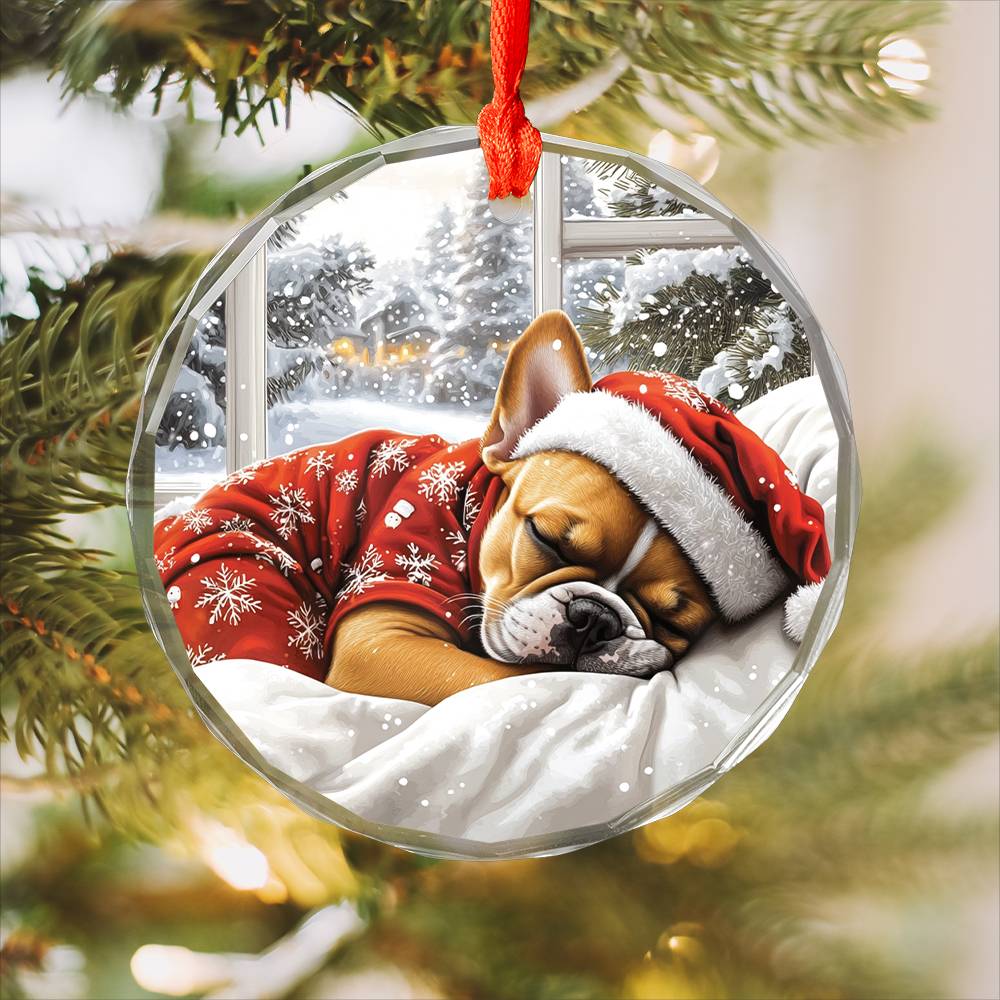 French Bulldog Sleeping In Bed Design 2