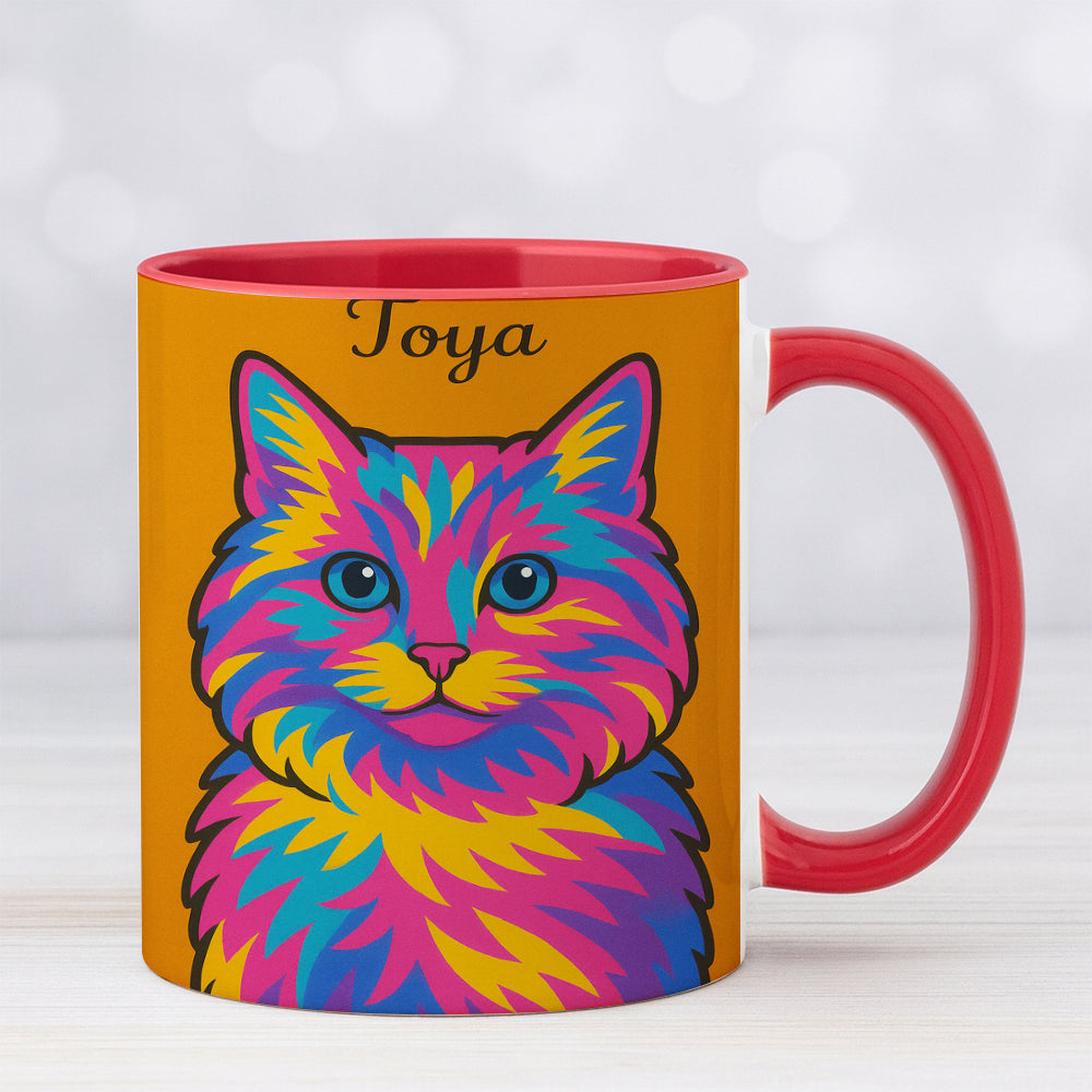 Custom Photo Minimalist Cat MugGift For Cat Lovers