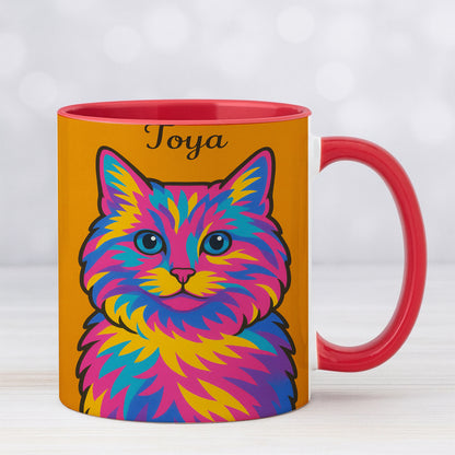 Custom Photo Minimalist Cat MugGift For Cat Lovers