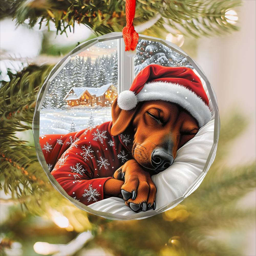 Doberman Pinscher Dog Sleeping In Bed Design 2