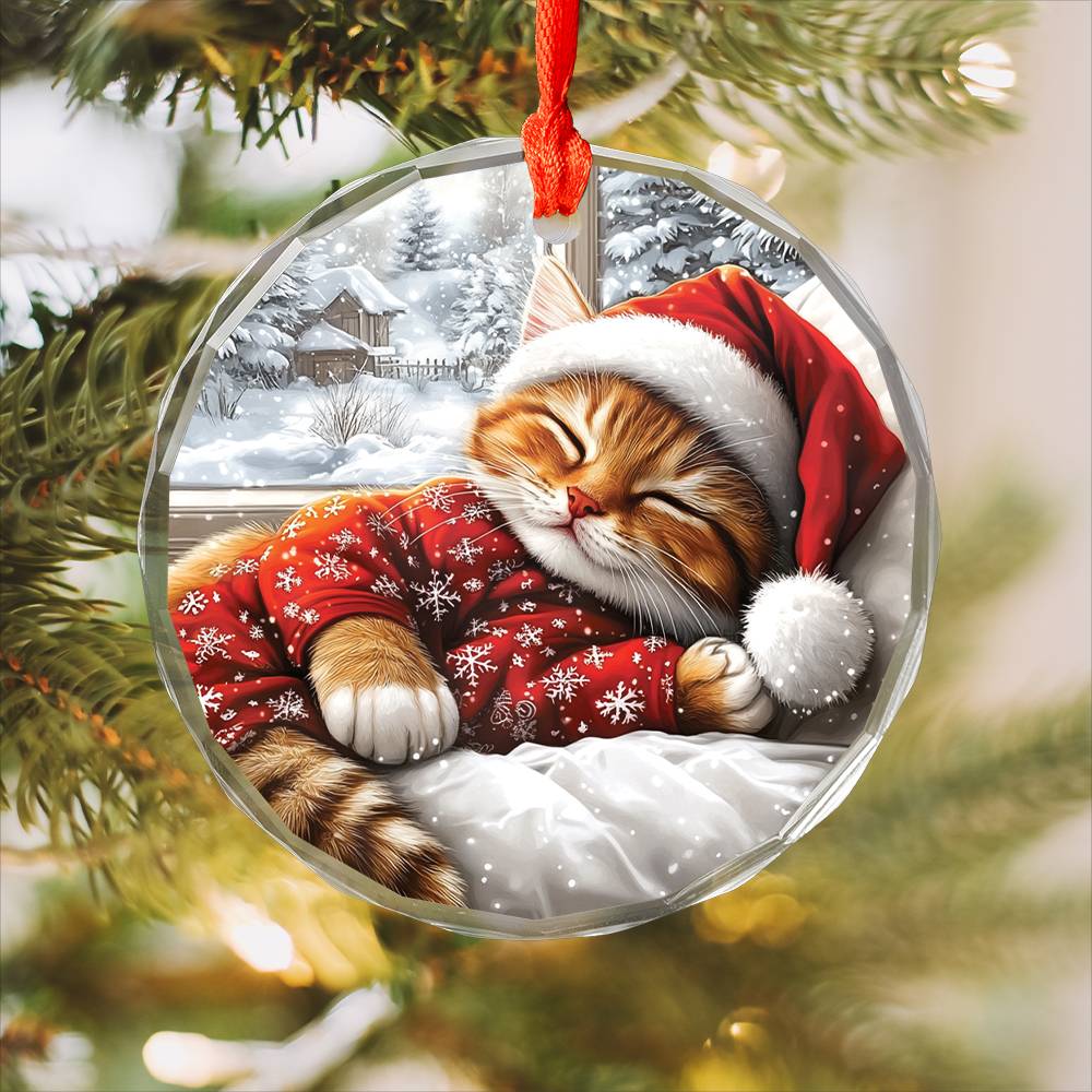 British Shorthair cat Sleeping In Bed Design 2