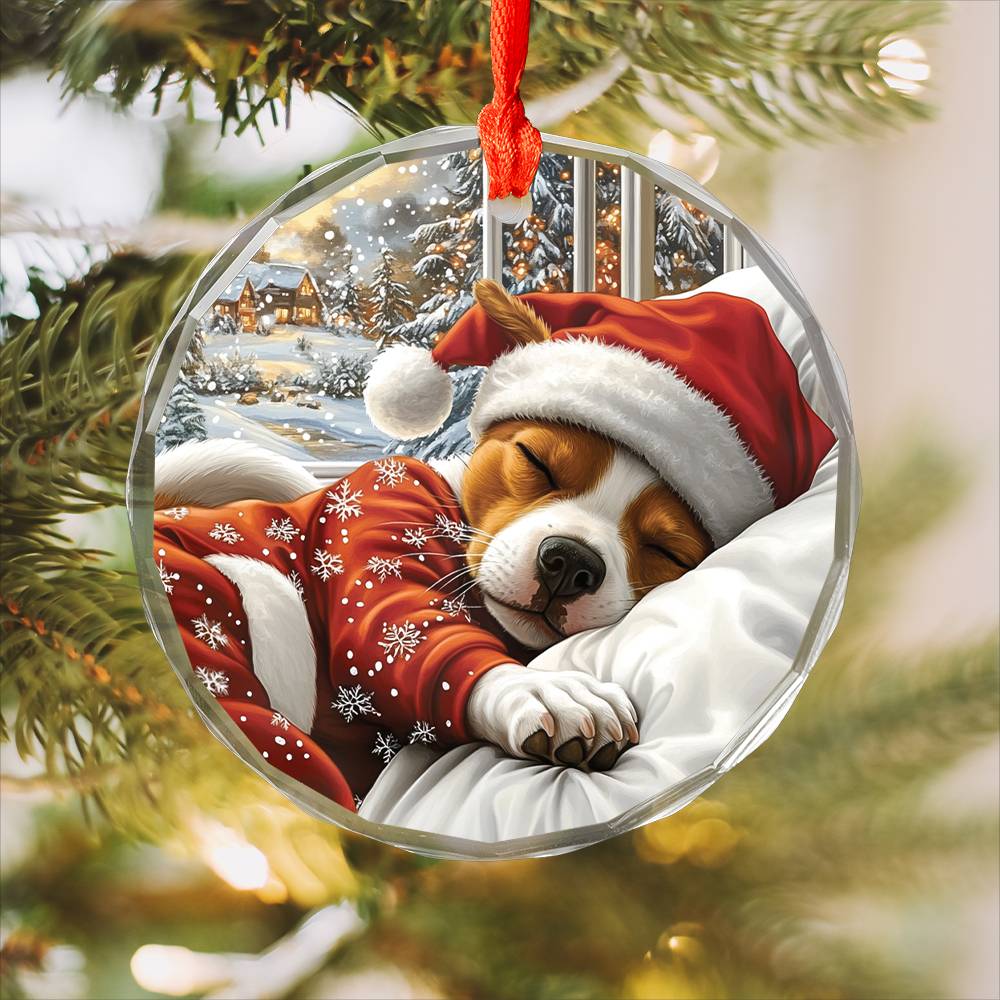 Staffordshire Bull Terrier Dog Sleeping In Bed Design 3
