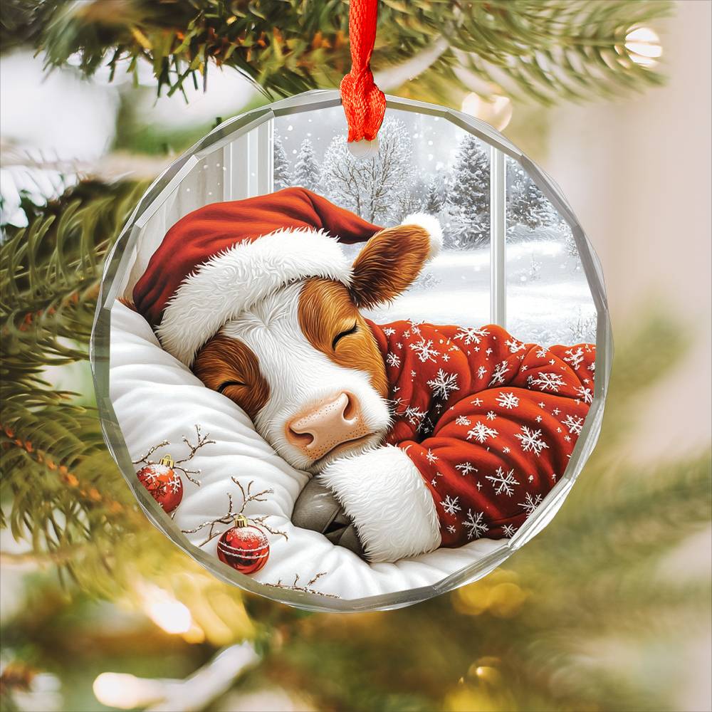 Dairy Cow Sleeping In Bed Design 4