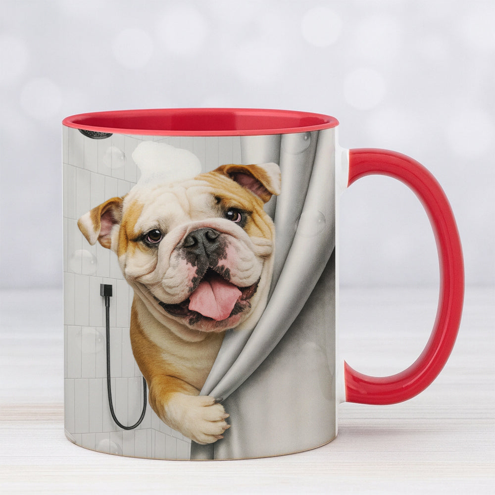 Custom Dog Photo Dog In Bathroom Mug Gift For Dog Lovers